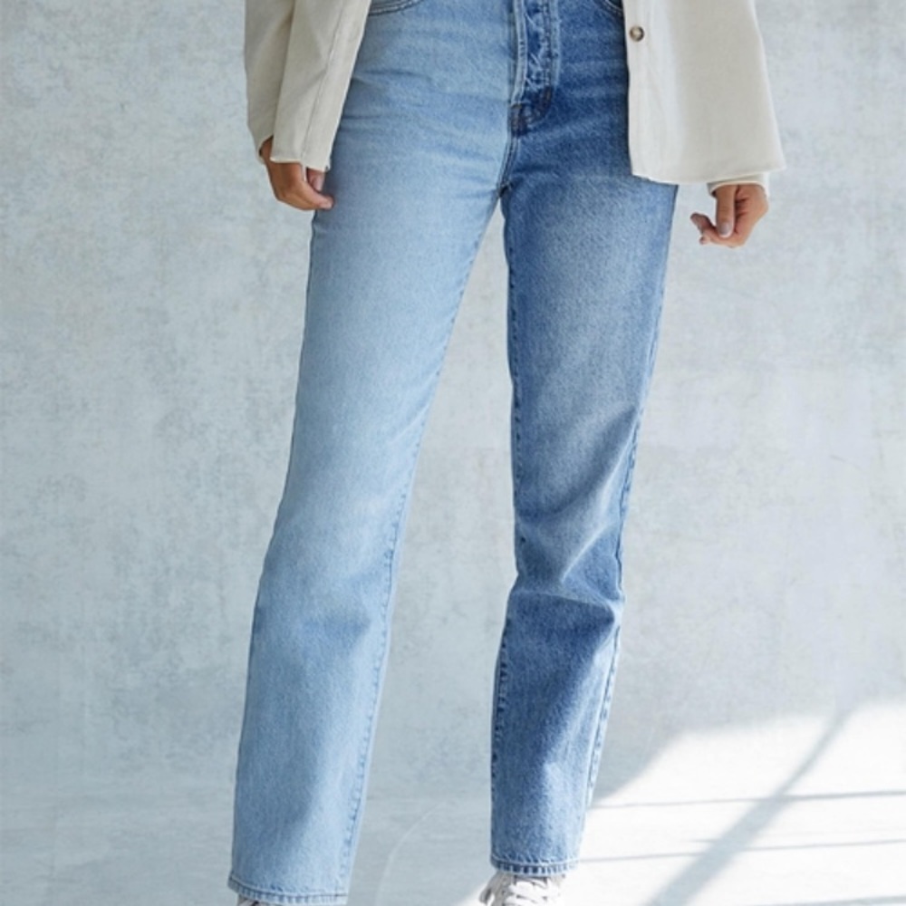 Pacsun Two-tone blue dad jeans
